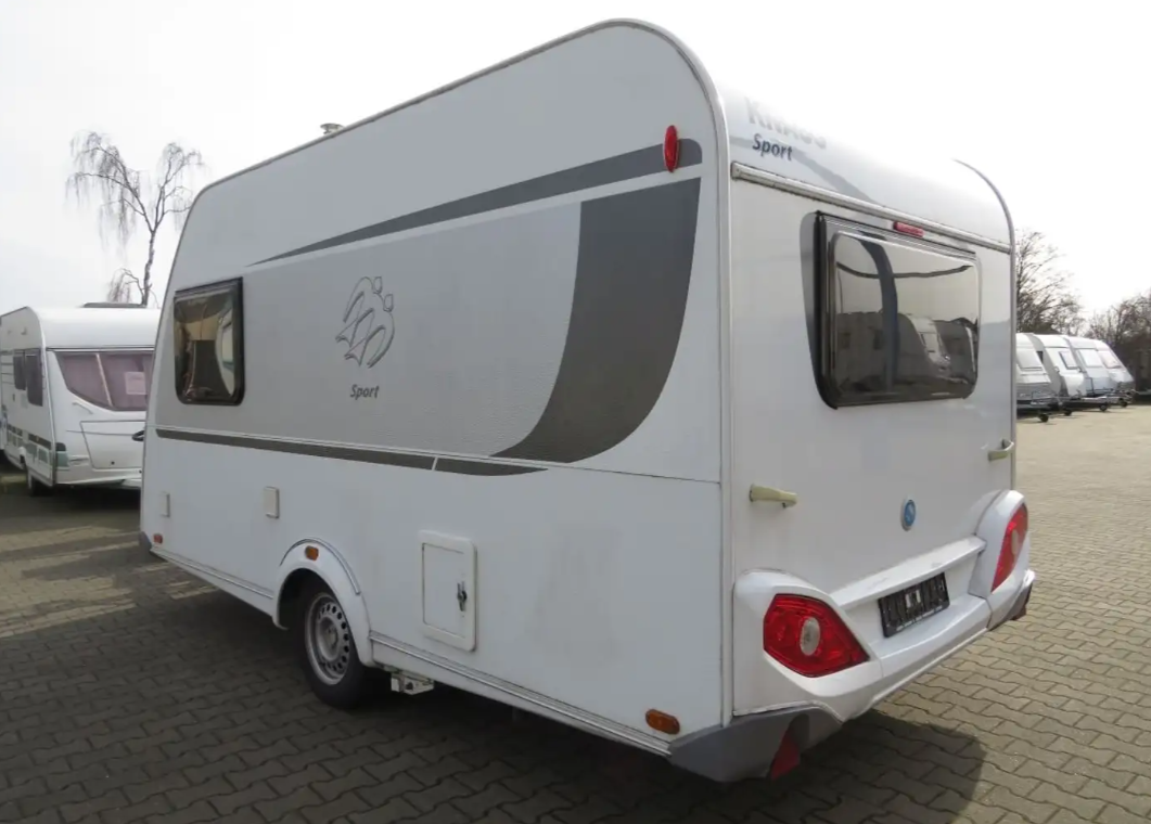 Wohnwagen Knaus Sport 400 mit Mover, Fahrradträger